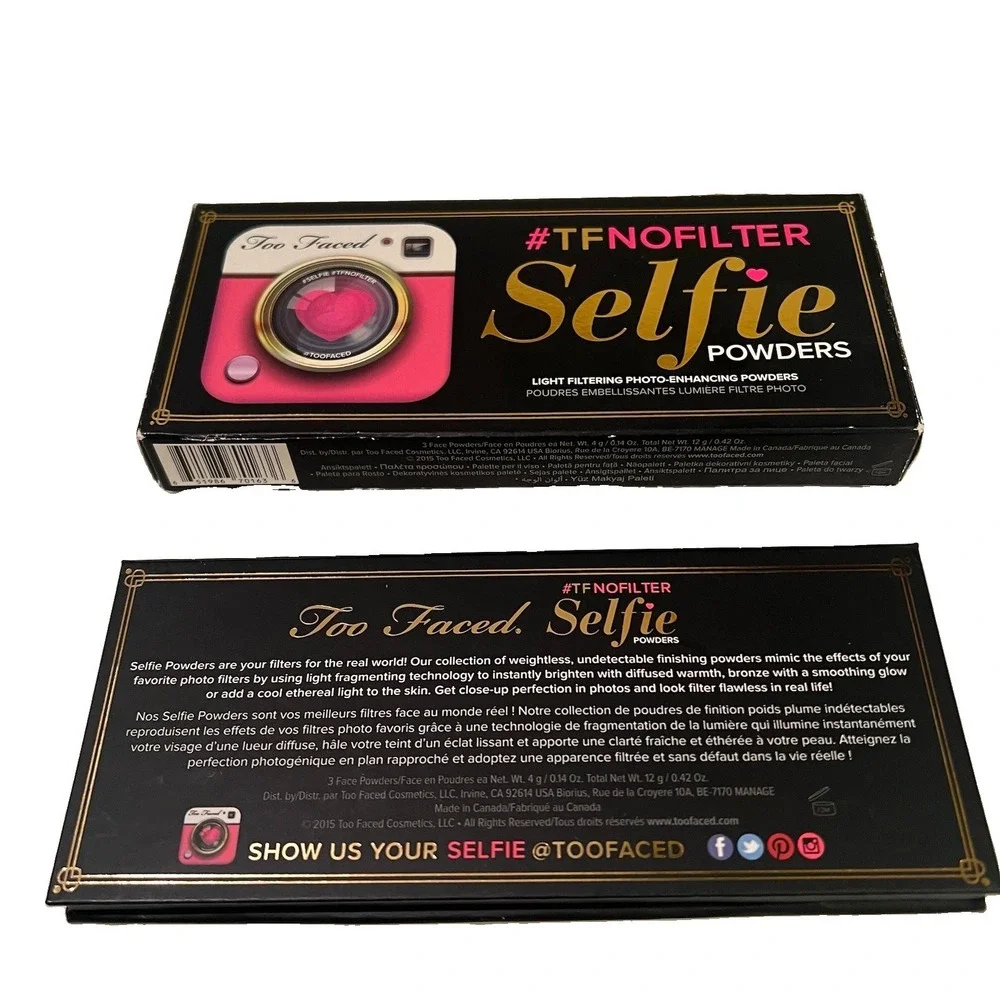 Too Faced # TF No Filter (#TFNOFILTER) Selfie Powders Eyeshadow Palette-NIB